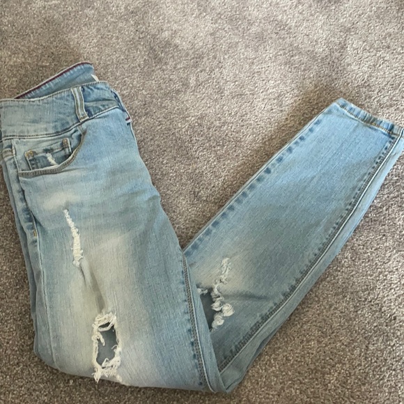 Charlotte Russe Denim - Charlotte Russe Light Denim Ripped Jeans
